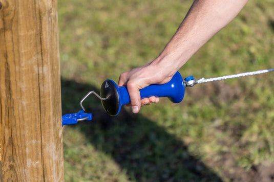 Ako producten poortgreep premium rvs blauw met veerbegrenzer