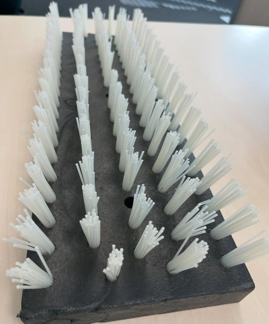 Producten kalverborstel nylon wit 45x15cm vulling 4cm