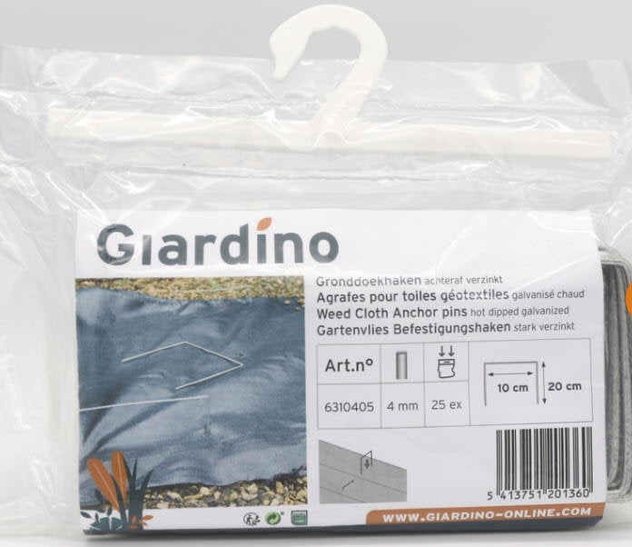 Afbeelding laden in galerijviewer, Producten antiworteldoekpennen gronddoekpennen 25st b10cm l20cm
