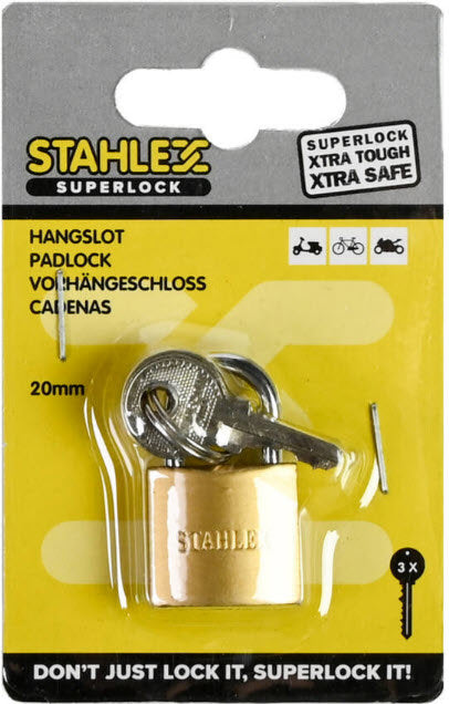 Afbeelding laden in galerijviewer, Producten hangslot superlock 20mm plus3sleutels
