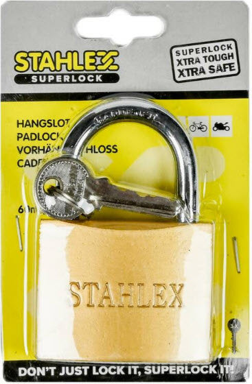 Afbeelding laden in galerijviewer, Producten hangslot superlock 60mm plus3sleutels

