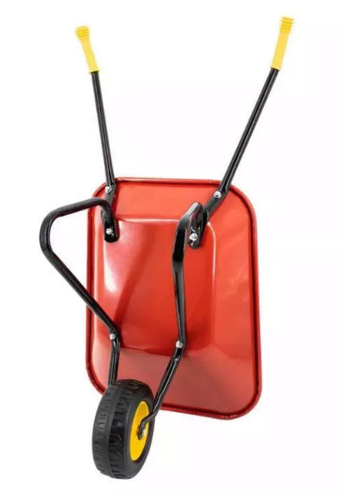 Afbeelding laden in galerijviewer, Mm producten kinderkruiwagen metalen bak rood
