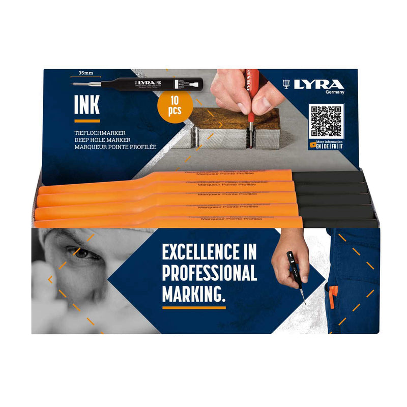 Afbeelding laden in galerijviewer, Lyra producten diepmarker merkstift zwart
