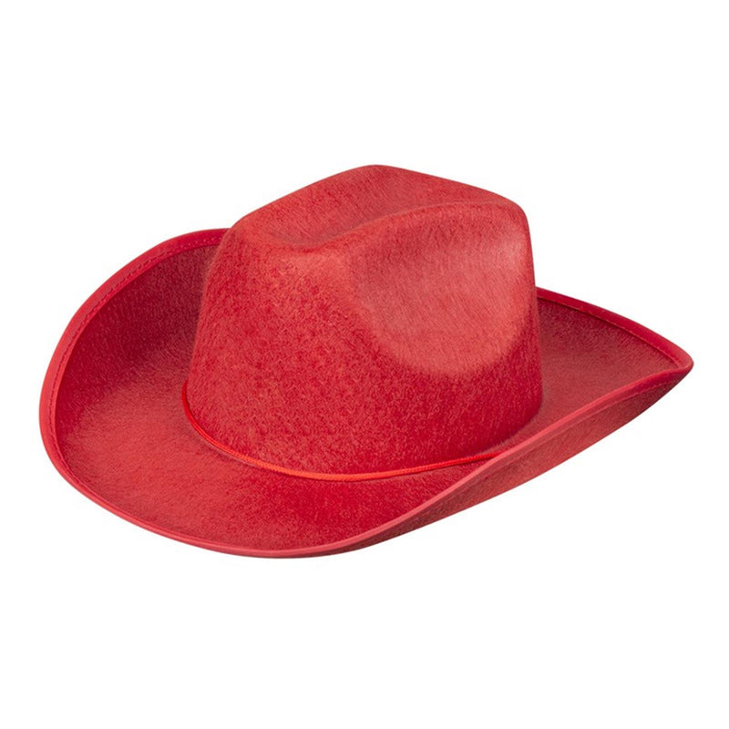 Afbeelding laden in galerijviewer, Boland cowboyhoed rodeo vilt rood

