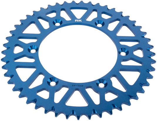 Rk chain wheel 520 49z alu bl.elox self-clean.