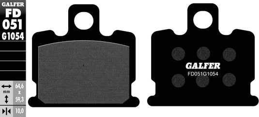 Galfer remblokken fd051 brake pad fd051 g1054 organic