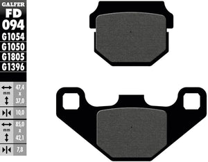 Galfer remblokken fd094 brake pad fd094 g1054 organic