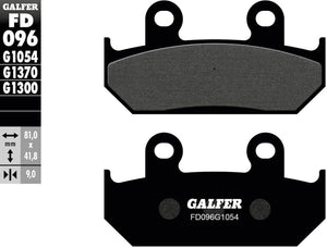 Galfer remblokken fd096 brake pad fd096 g1054 organic