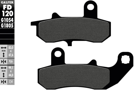 Galfer remblokken fd120 brake pad fd120 g1054 organic