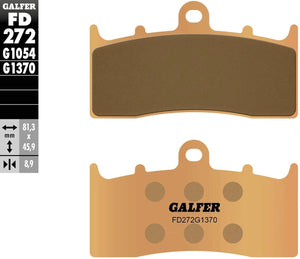 Galfer remblokken fd272 brake pad fd272 g1370 sint. metal street