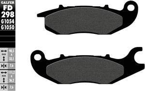 Galfer remblokken fd298 brake pad fd298 g1054 organic standard