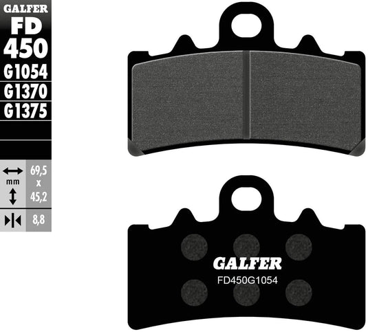 Galfer remblokken fd450 organ brake pads. fd450 g1054