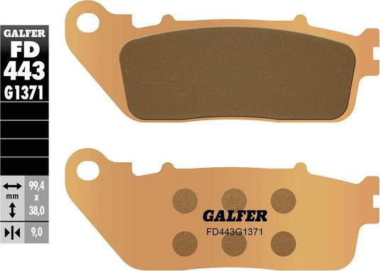 Galfer remblokken fd443 brake pad fd443 g1371 sint.metal street