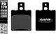 Galfer remblokken fd170 brake pad fd170 g1050 organic