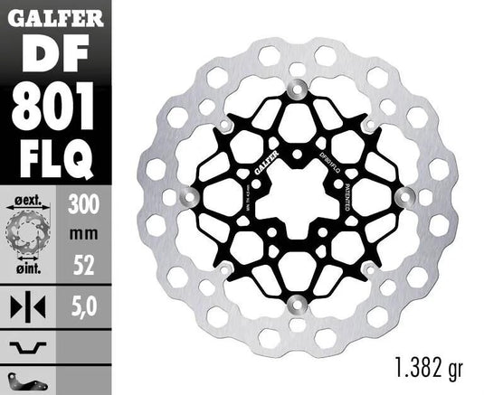 Galfer bremsscheibe df801 rotor brake rotors floating r90r