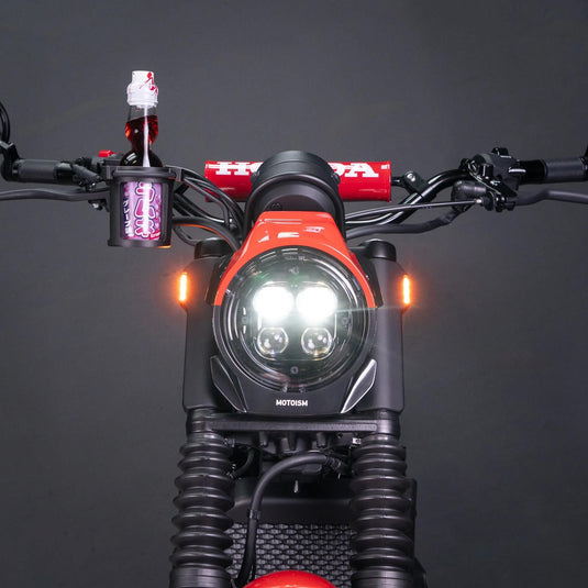 Motoism scheinwerfermaske the nightcrawler headlight mask mi honda cl500