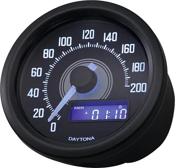 Afbeelding laden in galerijviewer, Daytona snelheidsmeter velona 60 dark speedometer velona dark,s led-white 200km h
