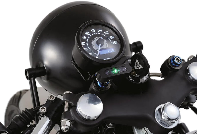 Afbeelding laden in galerijviewer, Daytona snelheidsmeter velona 60 dark speedometer velona dark,s led-white 200km h
