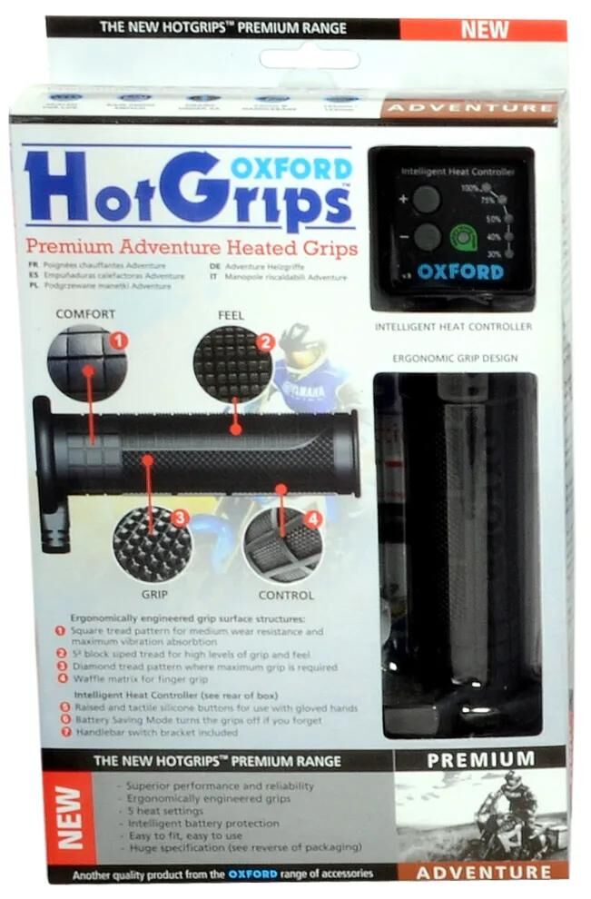 Afbeelding laden in galerijviewer, Oxford handvatverwarming hotgrips premium heated grips pre a 22+25mm open 5-stage
