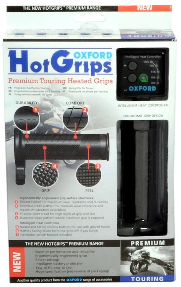 Afbeelding laden in galerijviewer, Oxford handvatverwarming hotgrips premium heated grips pre t 22+25mm open 5-stage
