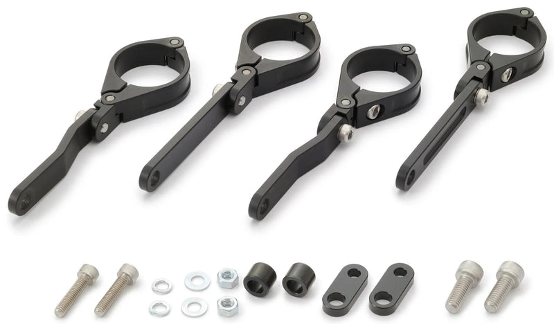 Afbeelding laden in galerijviewer, Daytona koplamphouder dual-axis bracket sh. alu 39mm sw adjustable
