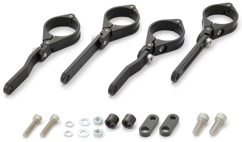 Afbeelding laden in galerijviewer, Daytona koplamphouder dual-axis bracket sh. aluminum 41mm sw adjustab
