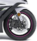 Print velgrand sticker rim sticker 7mmx6m. pink