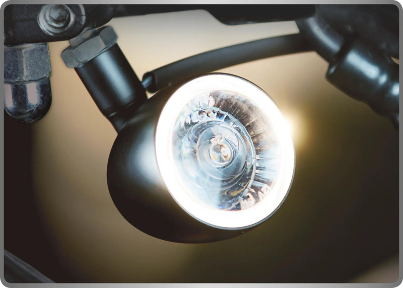 Afbeelding laden in galerijviewer, Kellermann led knipperlicht bullet 1000® pl white kl turn signal bullet 100 white, black
