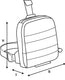 Oxford beentas aqua l1 leg bag aqua l1 black