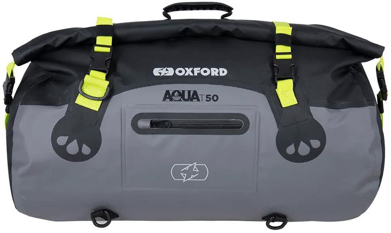 Afbeelding laden in galerijviewer, Oxford bagagerol aqua t-50 baggage roll t-50 black grey fluo
