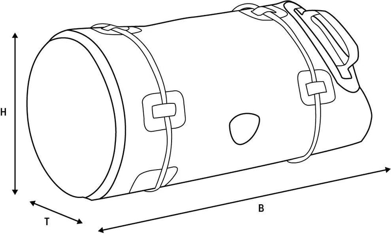 Afbeelding laden in galerijviewer, Oxford bagagerol aqua t-50 baggage roll t-50 black grey
