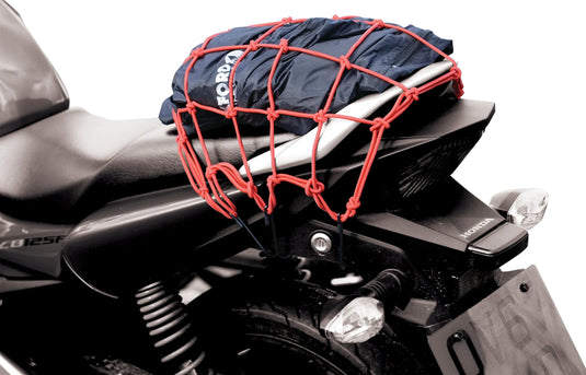 Oxford bagagenet cargo net red 30x30 cm