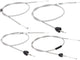 101 octane bowden kabelset bowden cable set 101.octa 4tlg grey