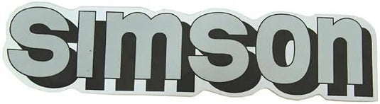 Mza dekor simson lettering simson white silver for tank
