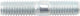 Mza stiftschraube shafts m6x18 din835 l30mm