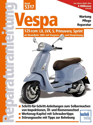 Bucheli-verlag reparatie-instructies book repair instructions vespa 125lx lvx s