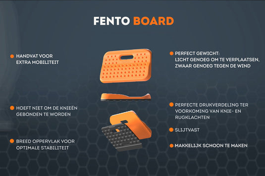 Fento producten board ergonomische kniemat per stuk