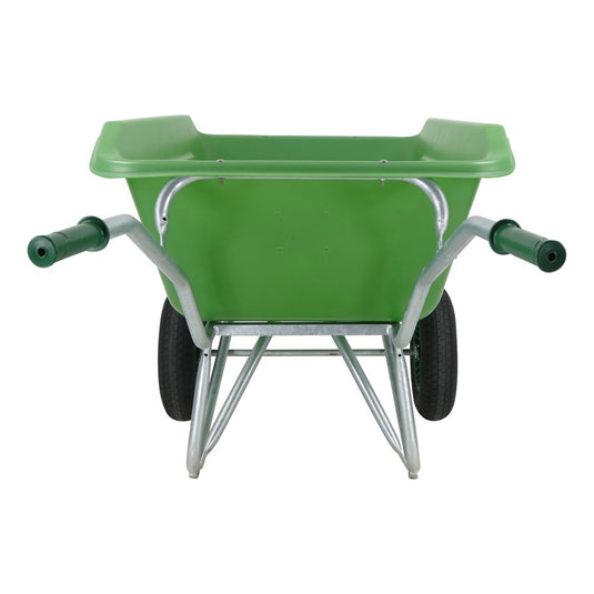 Fort producten kruiwagen f s 350l groen verz onderstel 2 luchtwiel