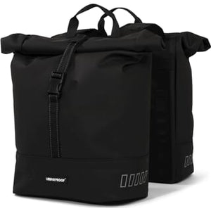 Urbanproof tas double roll up recycle 38l zwart