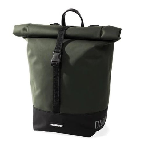 Afbeelding laden in galerijviewer, Urbanproof urban proof single rolltop tas 20l groen recycled
