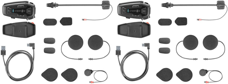 Afbeelding laden in galerijviewer, Interphone helm communicatie systeem u-com 8 r com. system helmet u-com8r doublekit
