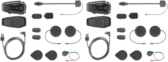 Interphone helm communicatie systeem u-com 8 r com. system helmet u-com8r doublekit