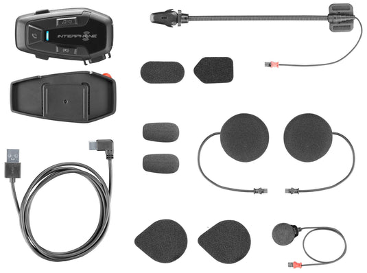 Interphone helm communicatie systeem u-com 7 r com. system helmet u-com7r doublekit