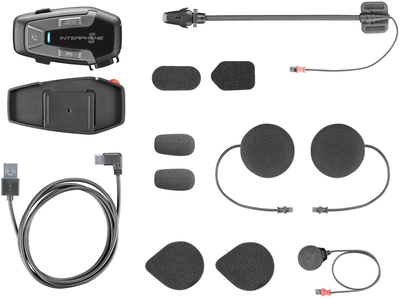 Afbeelding laden in galerijviewer, Interphone helm communicatie systeem u-com 6 r com. system helmet u-com6r doublekit
