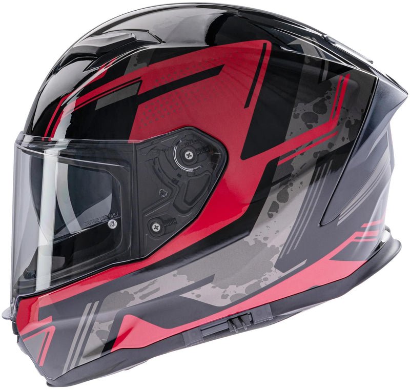 Afbeelding laden in galerijviewer, Spec-x integralhelm sx-82.03 r1 stinger helm sx-82.03 r1 red black gray l pin read

