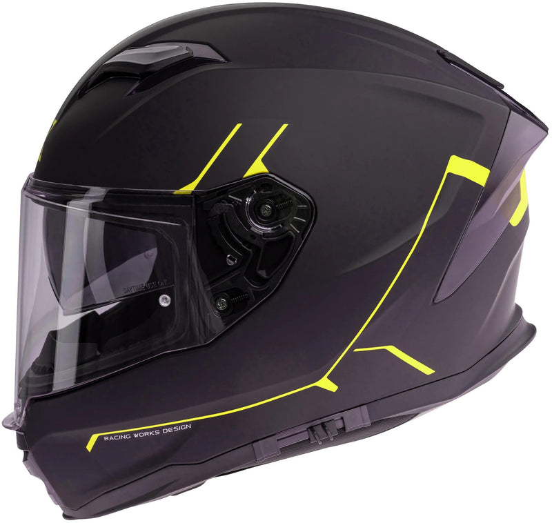 Afbeelding laden in galerijviewer, Spec-x integralhelm sx-82.03 r2 stinger helmet sx-82.03 r2 sw matt neon yellow xs pi
