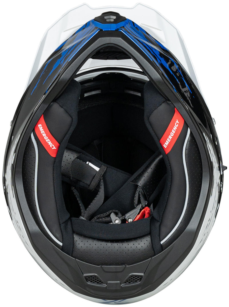Afbeelding laden in galerijviewer, Spec-x endurohelm sx-62.01 r1 stinger adv helmet spac-x sx-62.01 r1 stinger adv xs white blue

