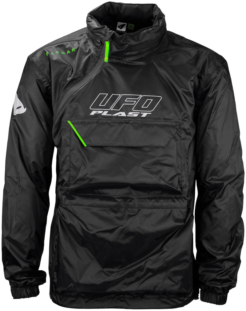 Afbeelding laden in galerijviewer, Ufo plast regenjas pakhar rain jacket ufo black gr. xl

