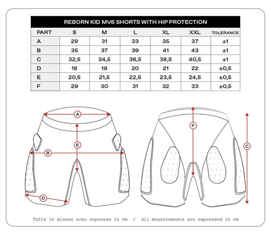 Ufo plast protektorenhose reborn mv6 children's protec. trouse reborn mv6 black gr. xl