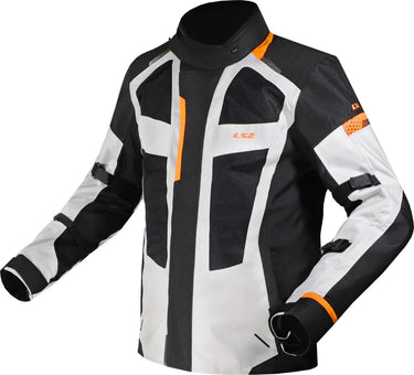 Ls2 jas scout jacket scout man black gray orange l